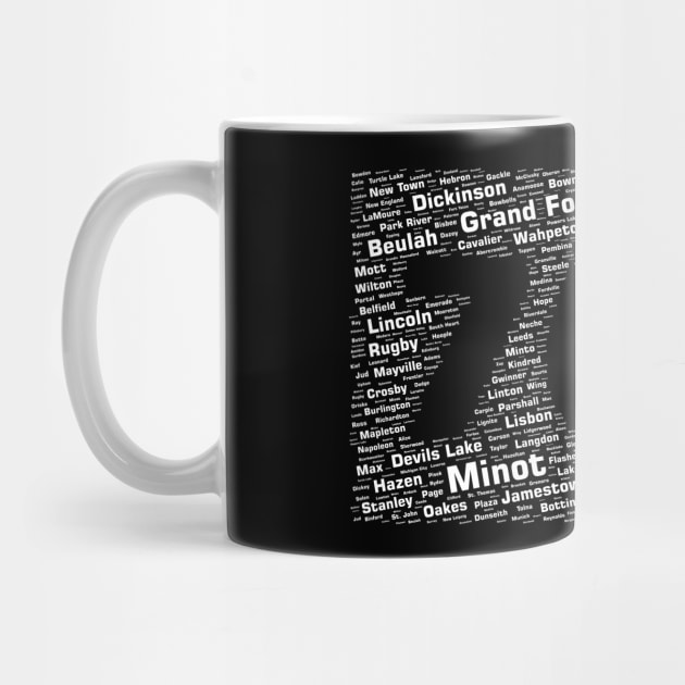 North Dakota Cities 701 Area Code by shirtonaut